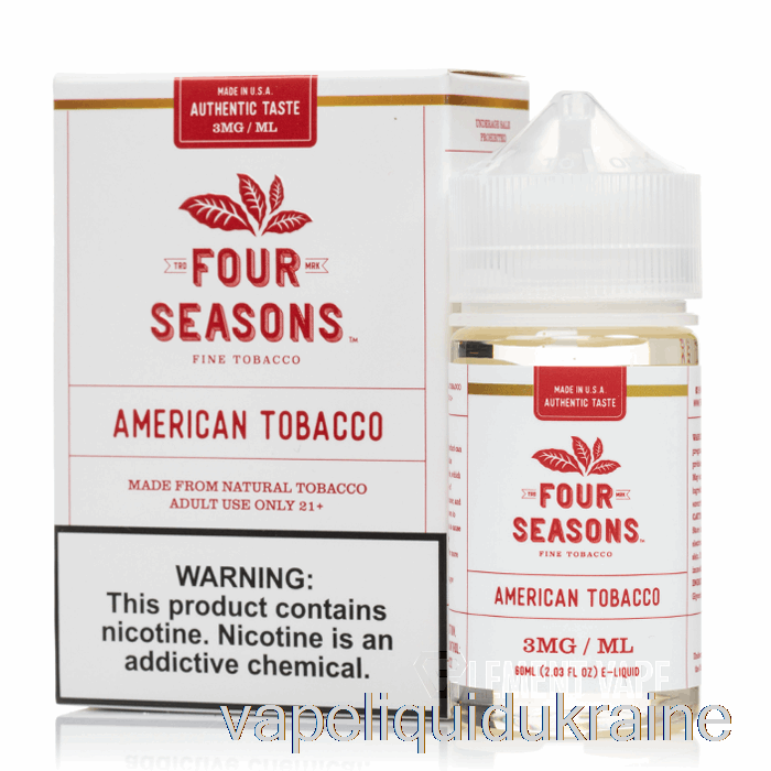 Vape Ukraine American Tobacco - Four Seasons - 60mL 18mg